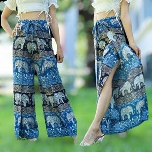 Chinrada - Womens Wide Leg Pants (tied in front & back)🇹🇭